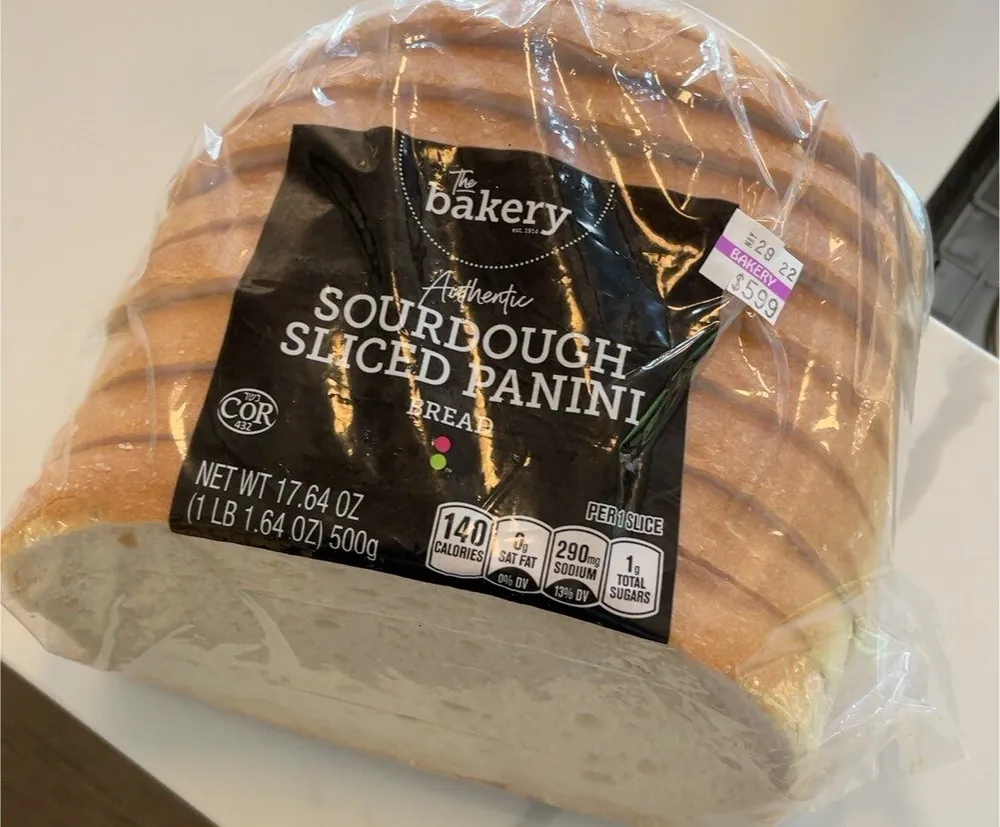 Sourdough Sliced Panini Bread
