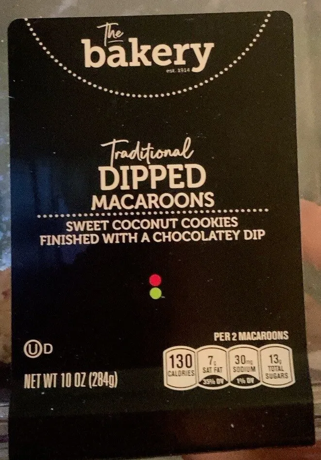 Traditional dipped macaroons