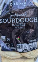 Stop & Shop The Bakery Traditional Sourdough Pre-Sliced Bagels - 6 ct