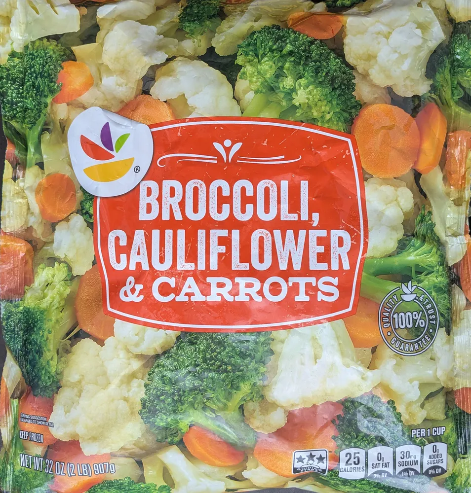 Broccoli, Cauliflower, Carrots