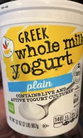 Greek whole milk yogurt plain
