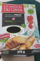 Saucisses de poulet aux coeurs d'artichauts