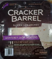 Tranche fromage monterey jack jalapenos