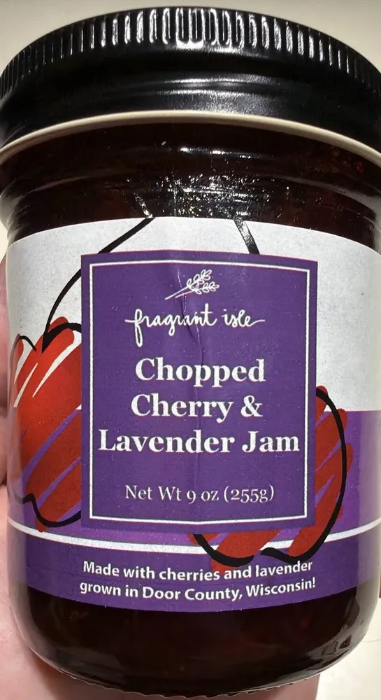 Chopped Cherry And Lavender Jam