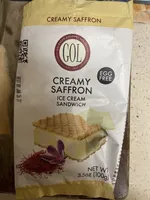 Creamy Saffron Ice Cream Sandwich