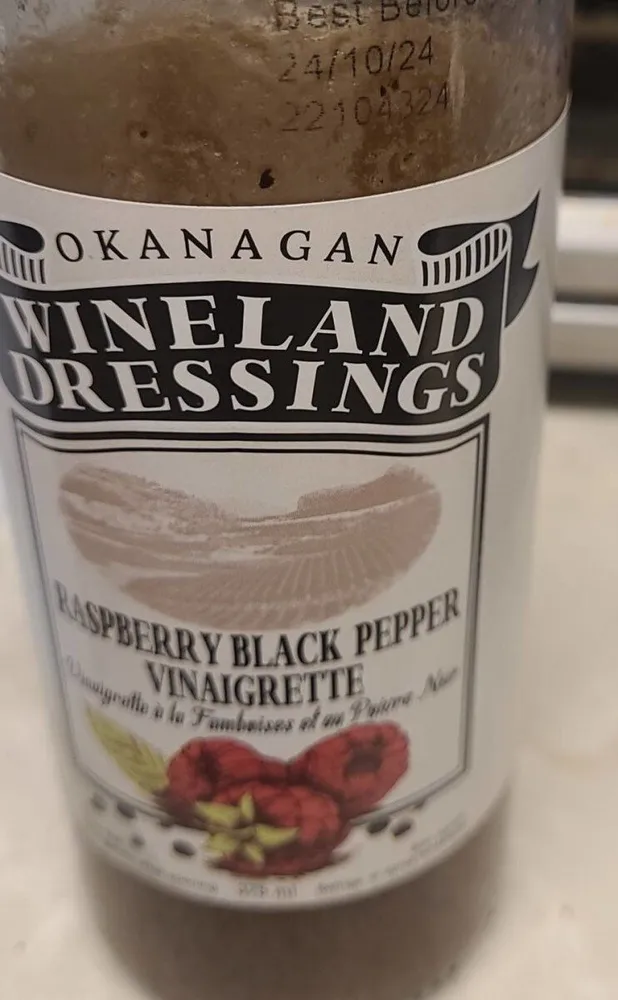 Raspberry black pepper vinaigrette