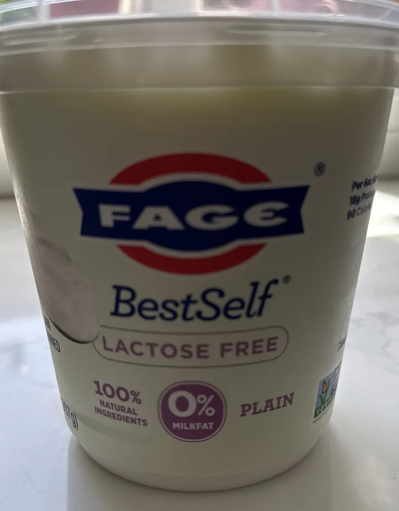 BestSelf Lactose Free Plain Greek Yogurt