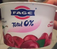 Fage, nonfat yogurt, greek, strained, with cherry