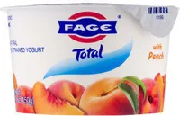 Total greek yogurt with peach