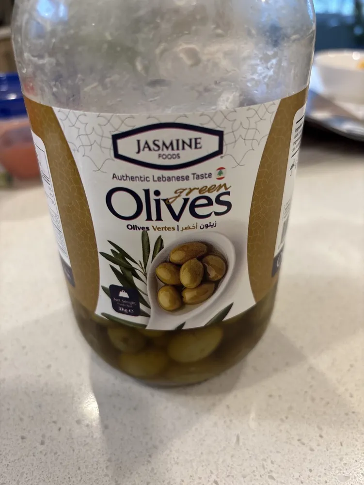 Authentic Lebanese taste green olives