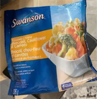 Sauced-Cheesy Broccoli, Cauliflower &Carrots