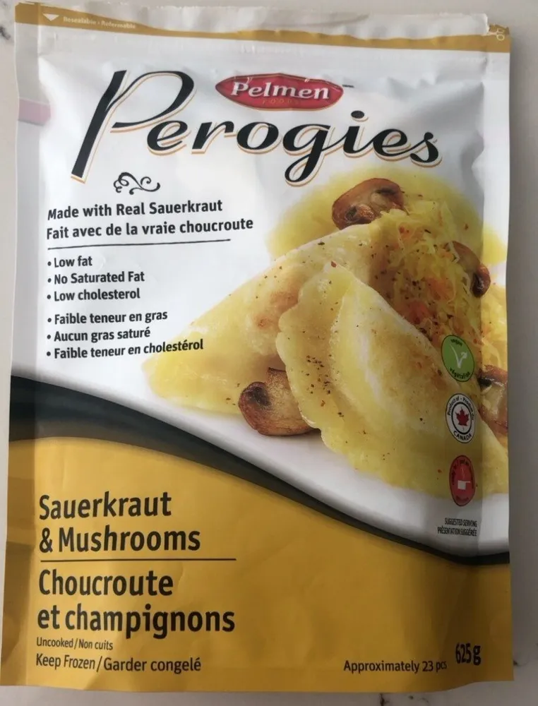 Perogies Made with Real Sauerkraut