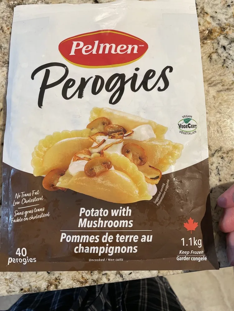 Perogies Potato with Mushrooms