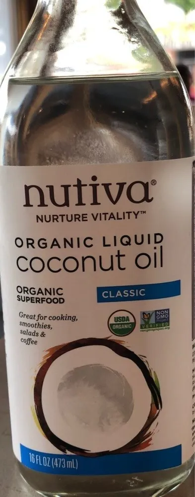 Organic liquid coconut oil