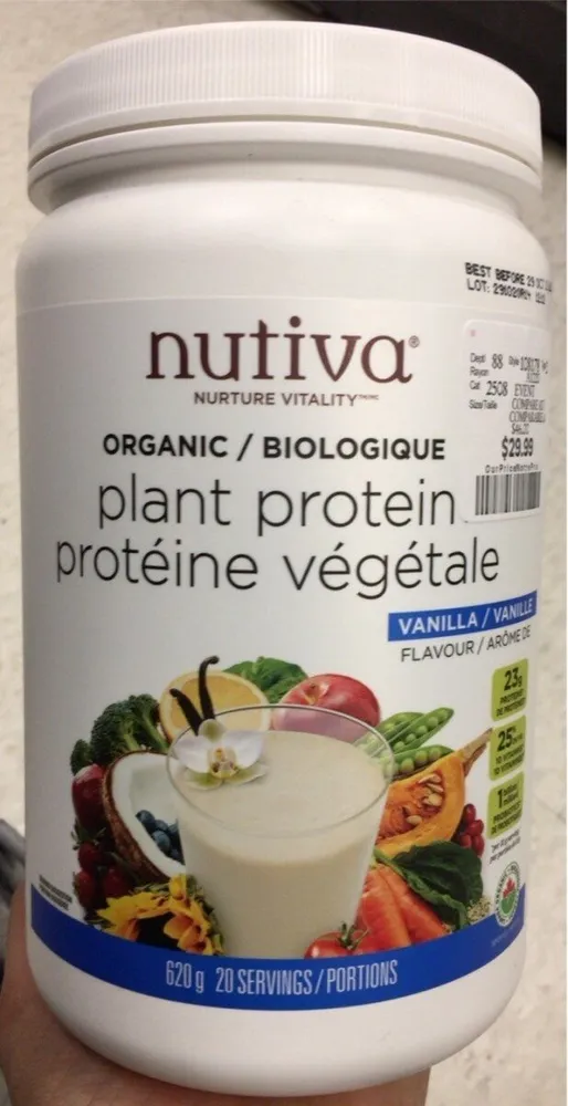 Organic Plant Protein, Vanilla (Canadian)