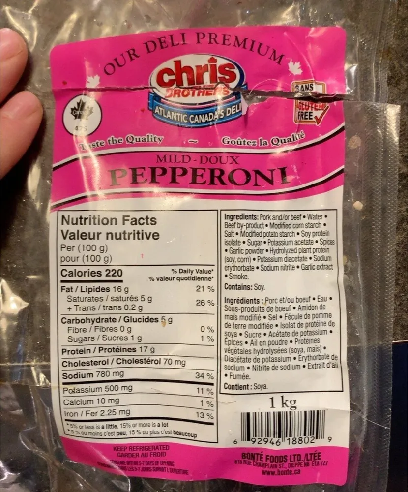 Mild pepperoni