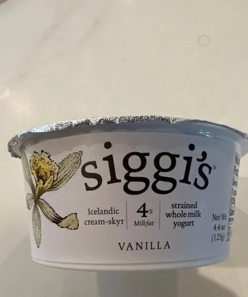 4%  mild at vanilla yogurt