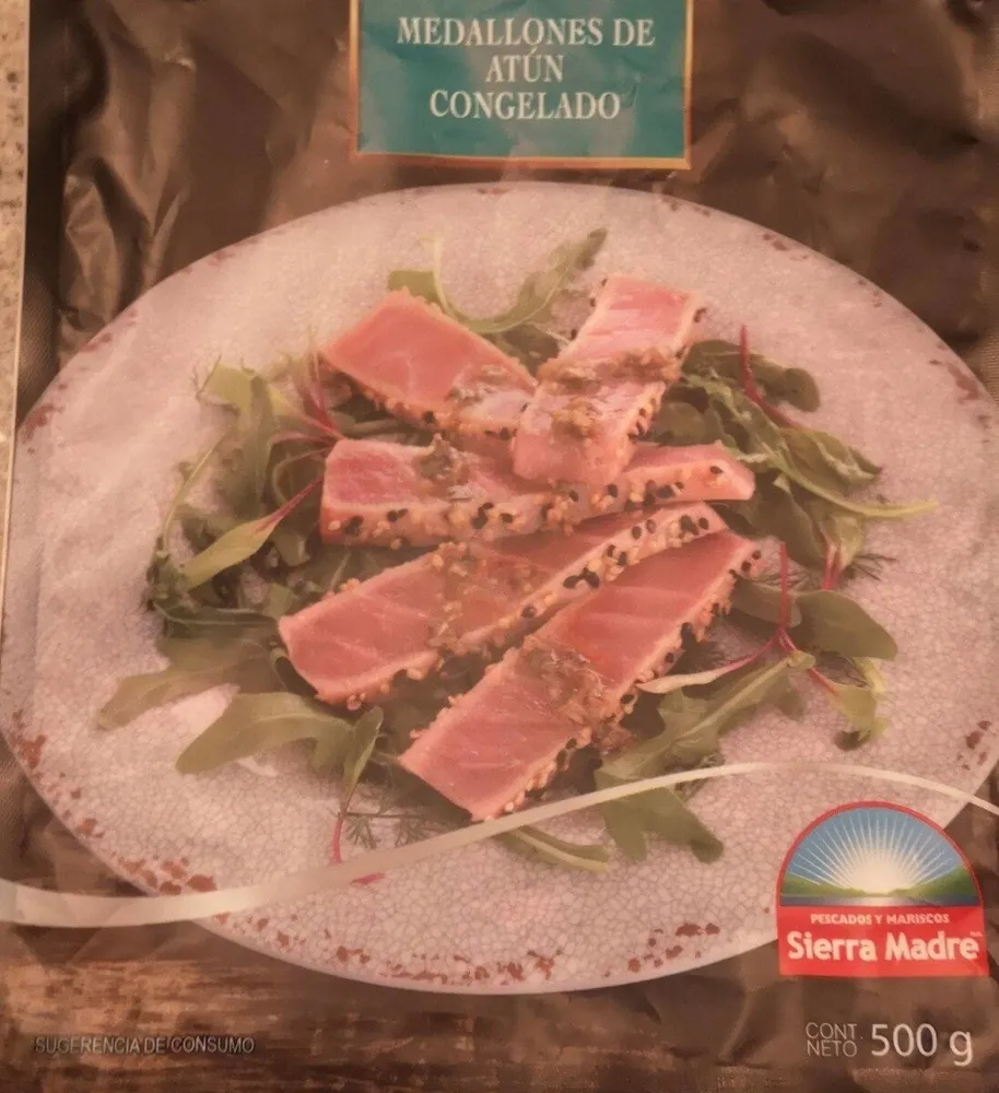 Medallones de atún congelado