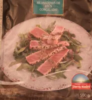 Medallones de atún congelado