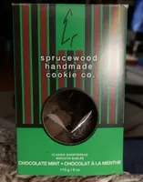 shortbread cookie chocolate mint
