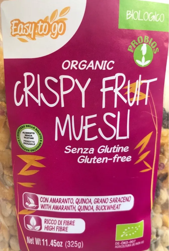 Crispy fruit muesli