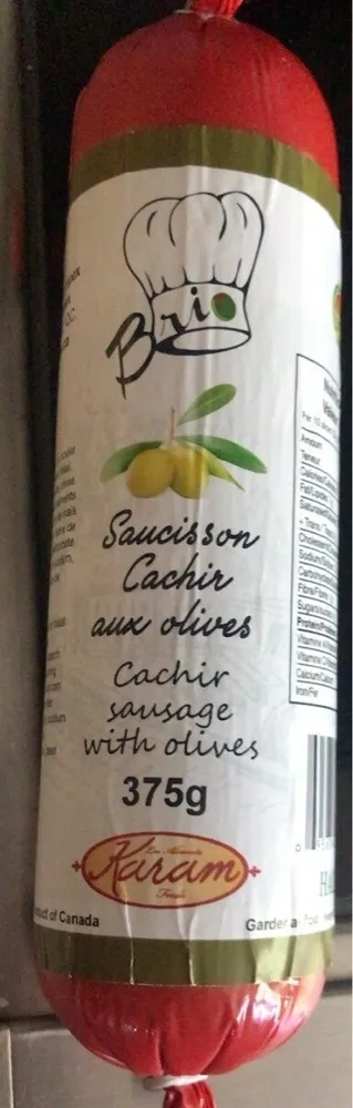 Saucisson Cachir aux olives
