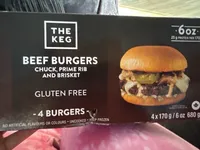 The Keg Beef Burgers Chuck,prime rib And Brisket