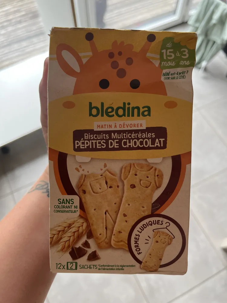 Biscuits multicereales pépites de chocolat
