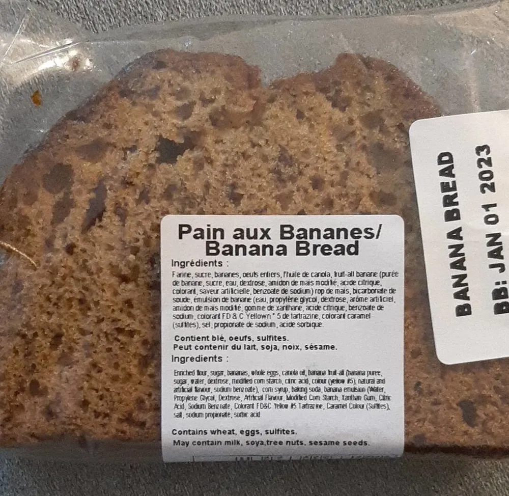 Pain aux bananes