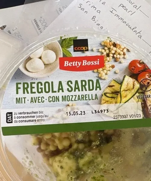 Fregola Sarda avec Mozarella