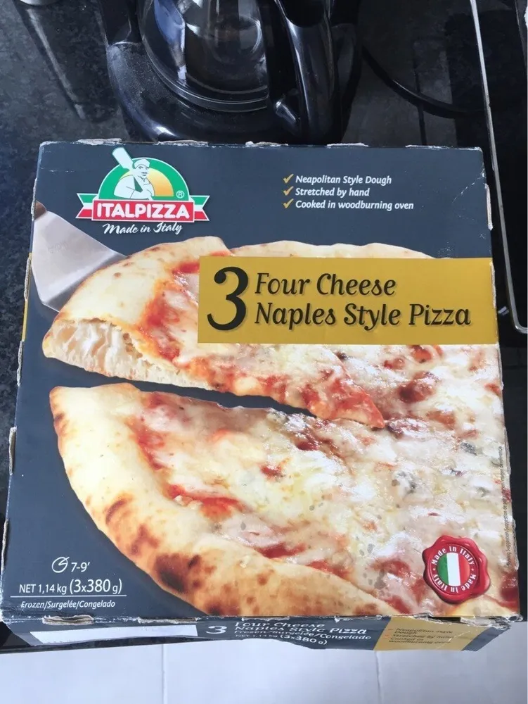 Italpizza 3 Four Cheese Naples Style Pizza 380g