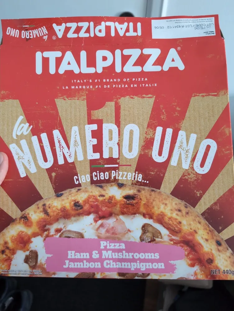 Ham and Mushrooms Pizza