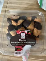 Dipped Strawberry Madeleines