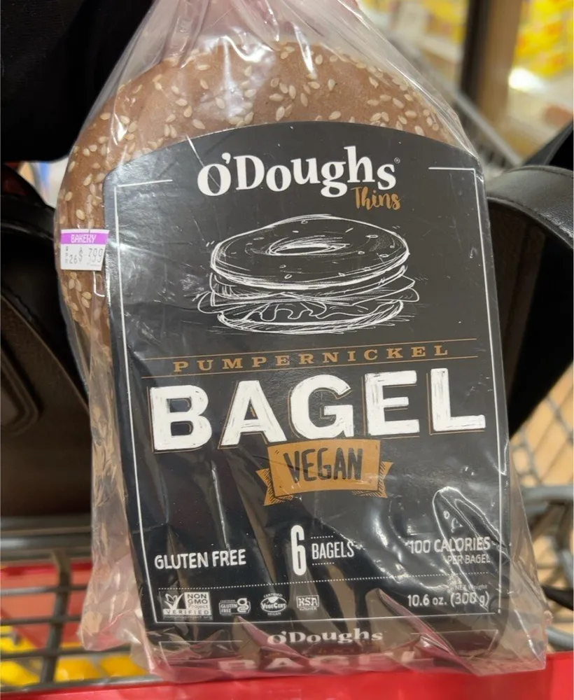 Vegan Pumpernickel Bagel
