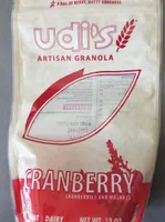 Udi's, artisan granola, cranberries and walnut