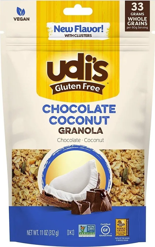 Udis gluten free chocolate coconut granola