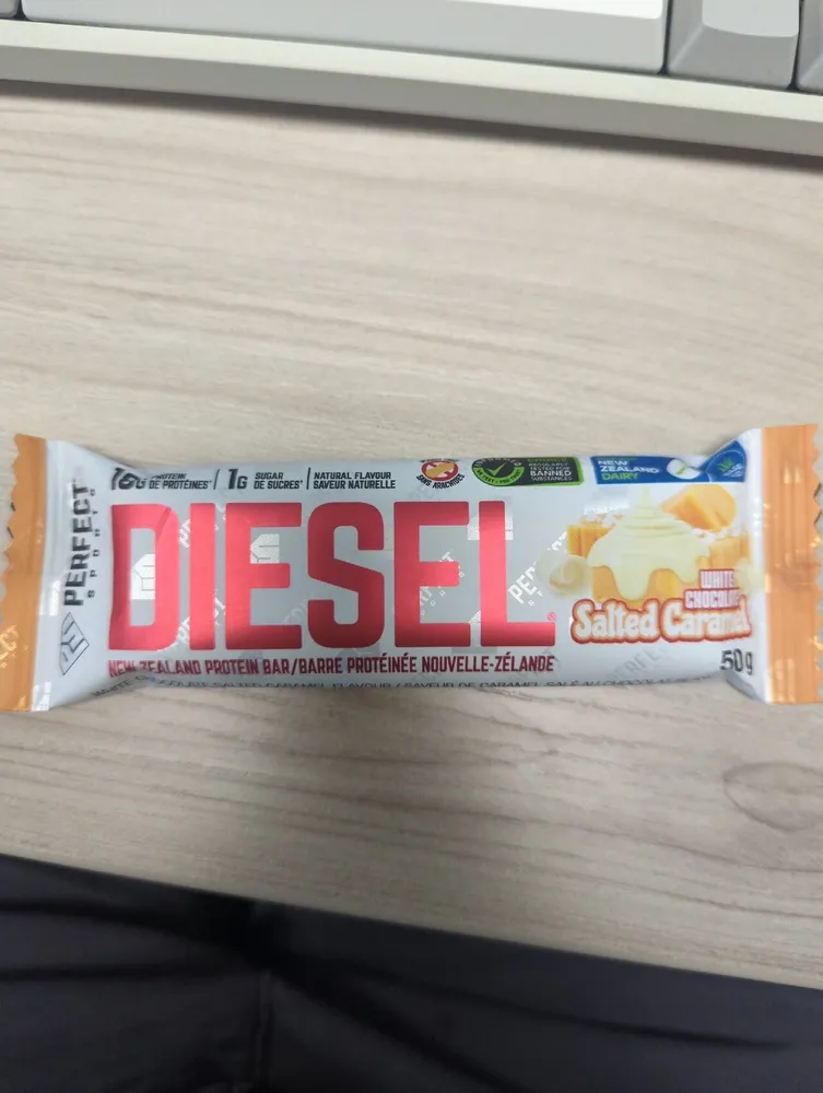 White chocolate, salt and caramel. - Diesel.