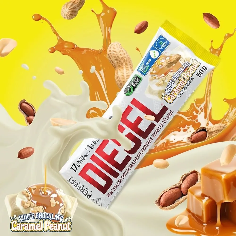White Chocolate Caramel Peanut Protein Bar