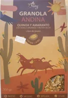 Granola andina quinoa y amaranto frutos secos cacao