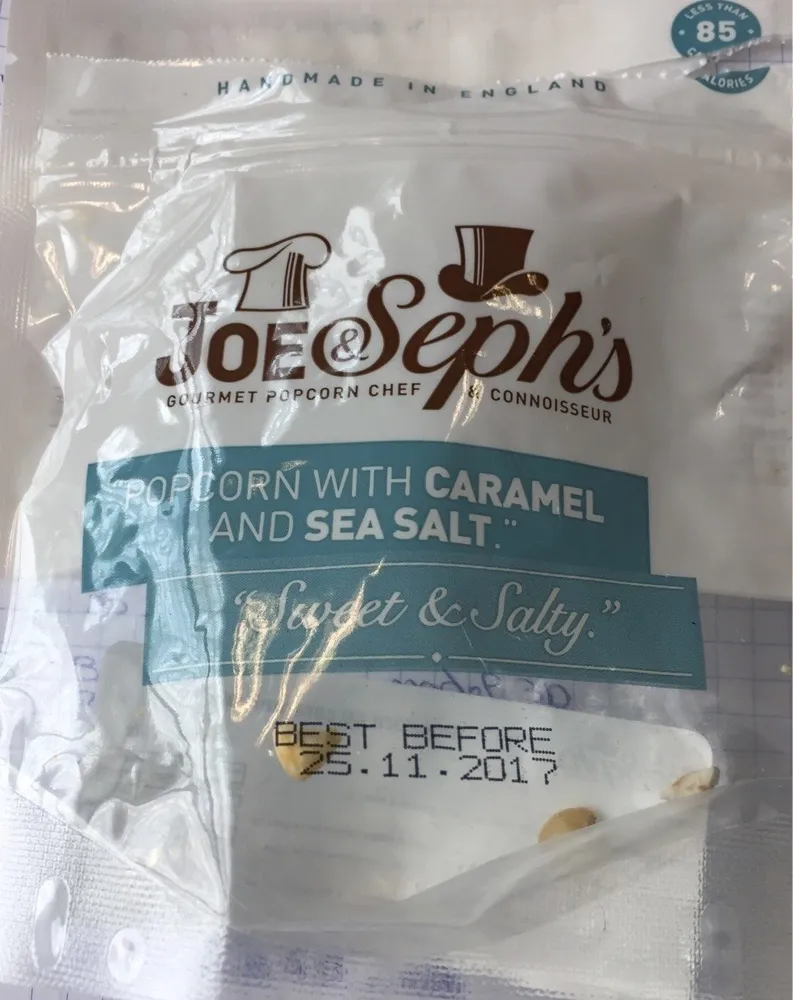 Popcorn with caramel and sea salt