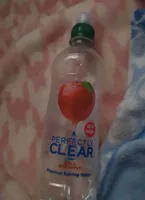 Perfectly clear still red apple