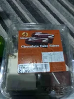 Chocolate cake slices
