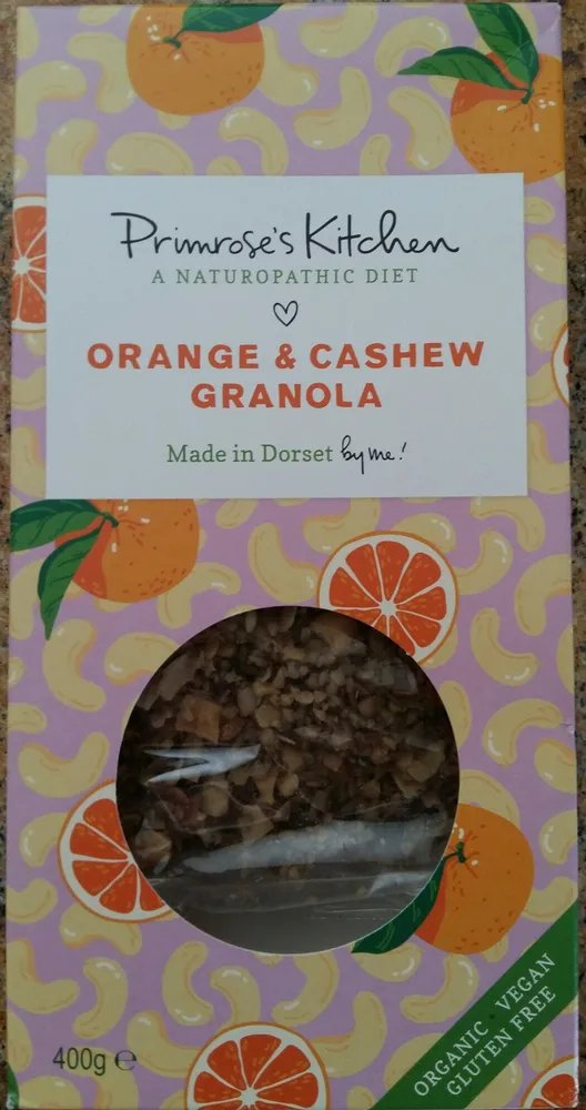 GRANOLA ANACARDOS Y NARANJA 400GR BIO - PRIMROSE'S KITCHEN