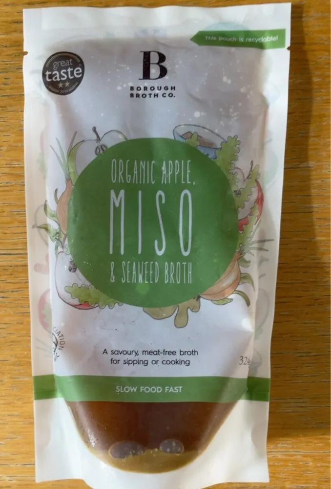 Organic Apple, Miso & Seaweed broth