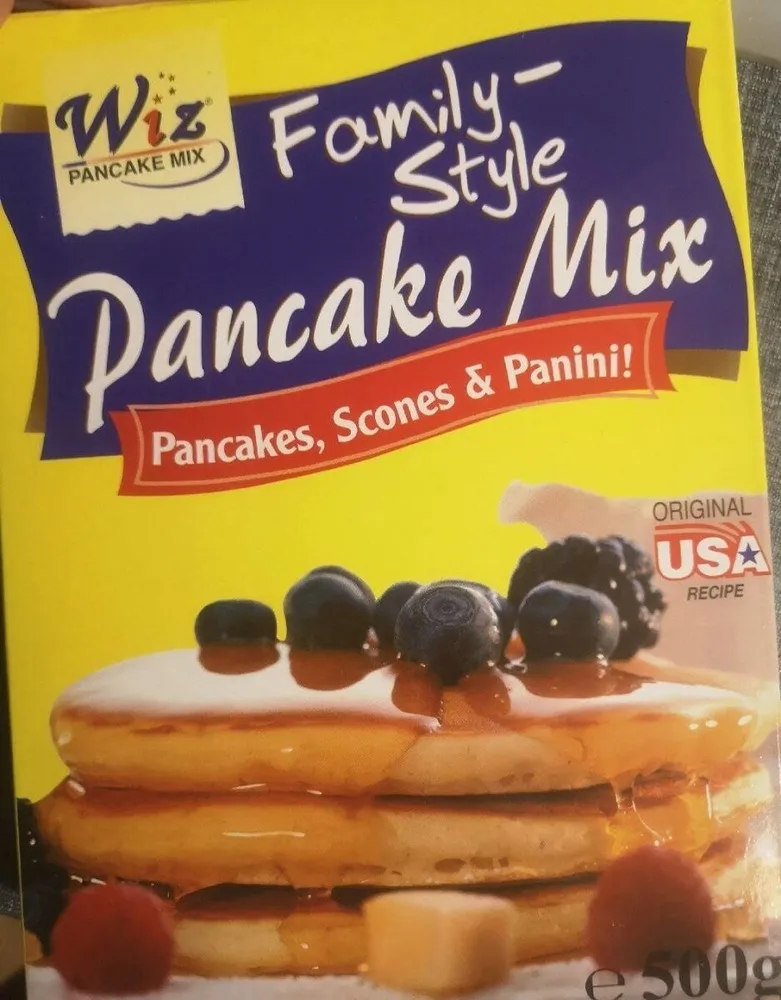 Pancake mix family style