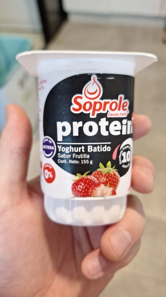 Soprole Protein Yoghurt Batido Sabor Frutilla