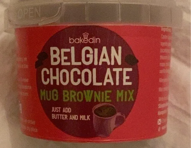 Belgian chocolate mug brownie mix