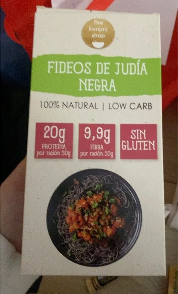 fideos de judía negra