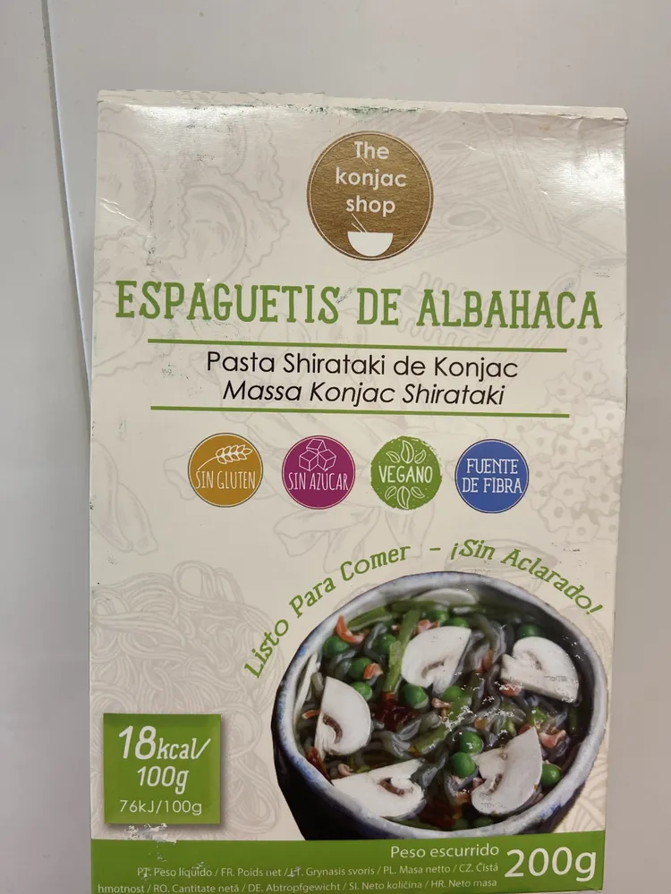 Espaguetis de albahaca