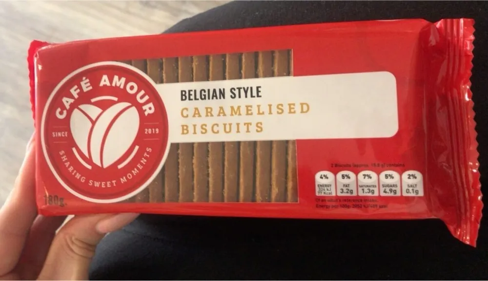 Belgian style caramelised biscuits